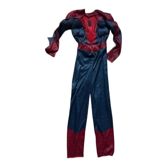 Youth Marvel Deluxe Muscle Amazing Spiderman 2 Costume  - Sz M 7/8 - Picture 1 of 3